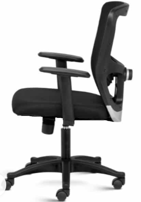 Fluid Basics Medium Back Mesh Ergonomic Chair with adjustable Arms